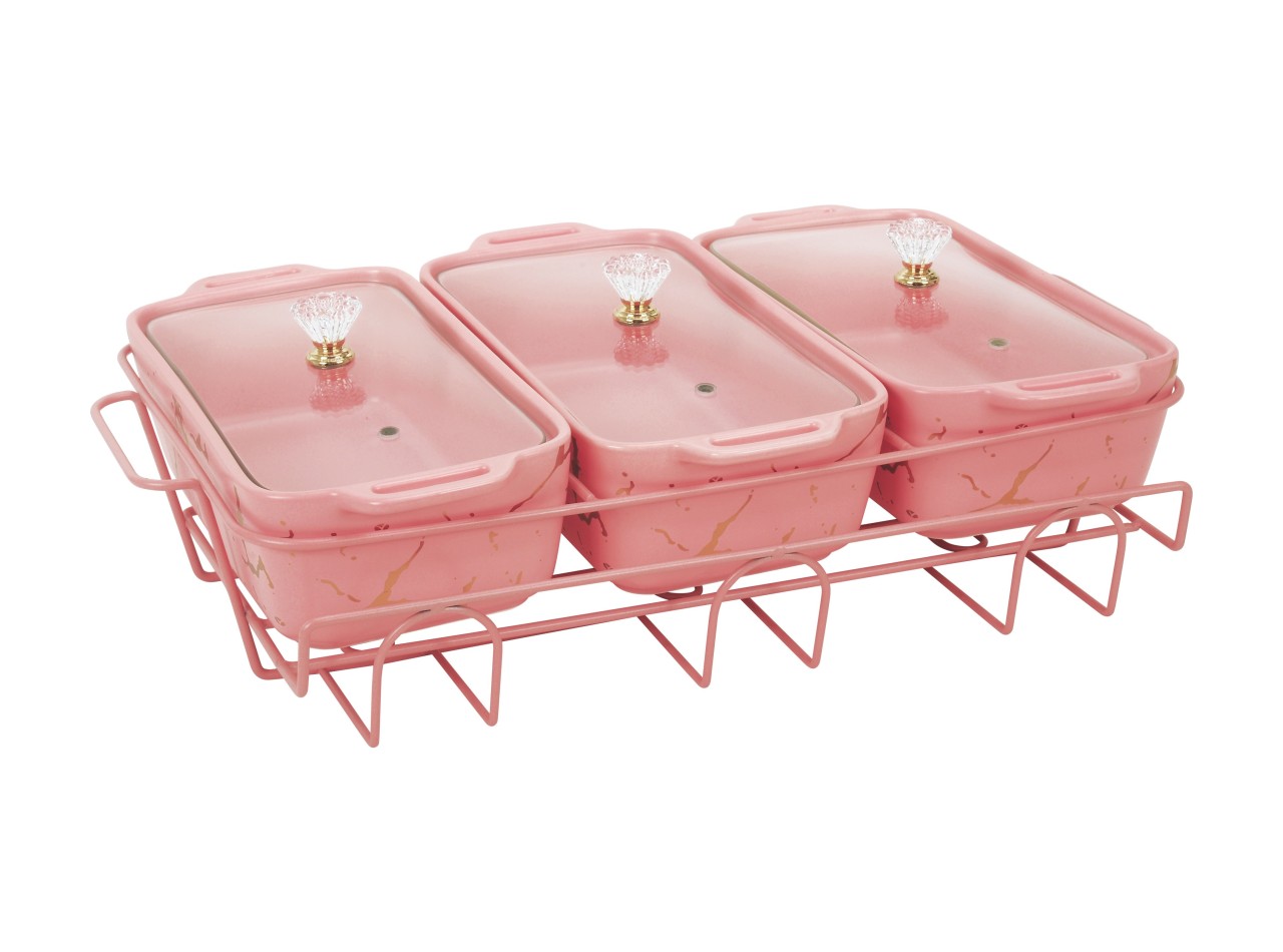 Vicenza Wadah Saji Serena Pink 1300ml BM916